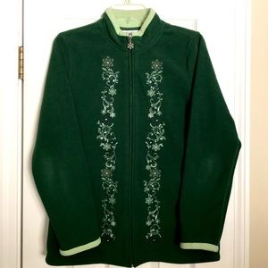 Beautiful detailing zip Sweat Jacket